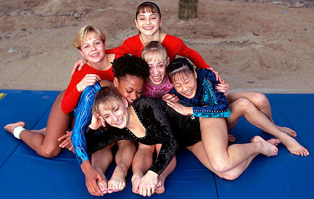 Six of the Magnificent Seven (without Kerri Strug).